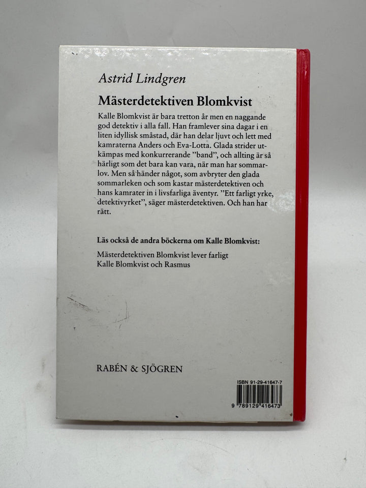 Mästerdetektiven Blomkvist inbunden Astrid Lindgren bok