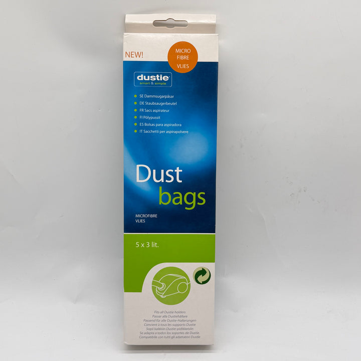 Dustie mikrofiber dammsugarpåsar 5-pack ny