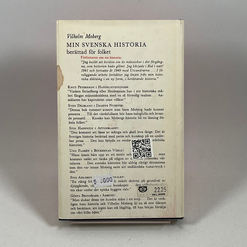 Vilhelm Mobergs "Min Svenska Historia" - Engagerande Berättelse - Homy Secondhand Online