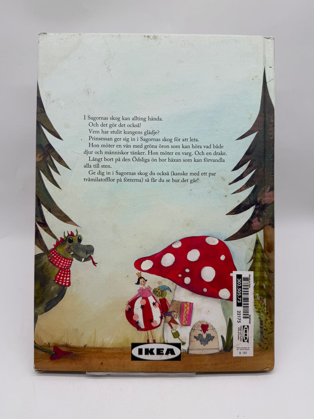 Prinsessan och glädjen barnbok IKEA inbunden