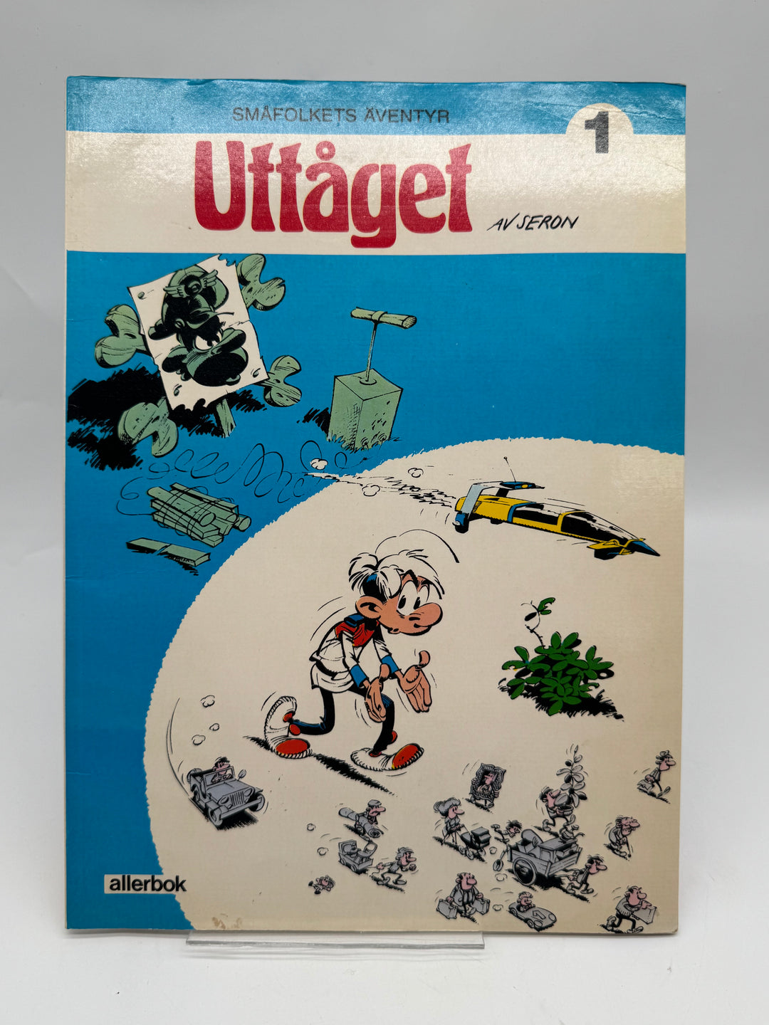 Retro seriealbum Småfolkets äventyr Uttåget vintage