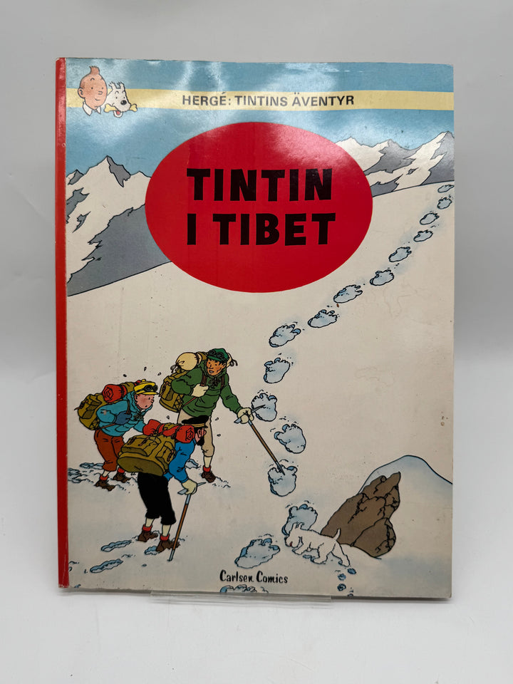 Tintin i Tibet klassiskt retro seriealbum