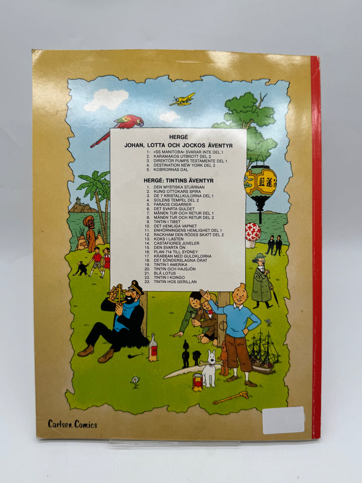 Tintin i Tibet klassiskt retro seriealbum