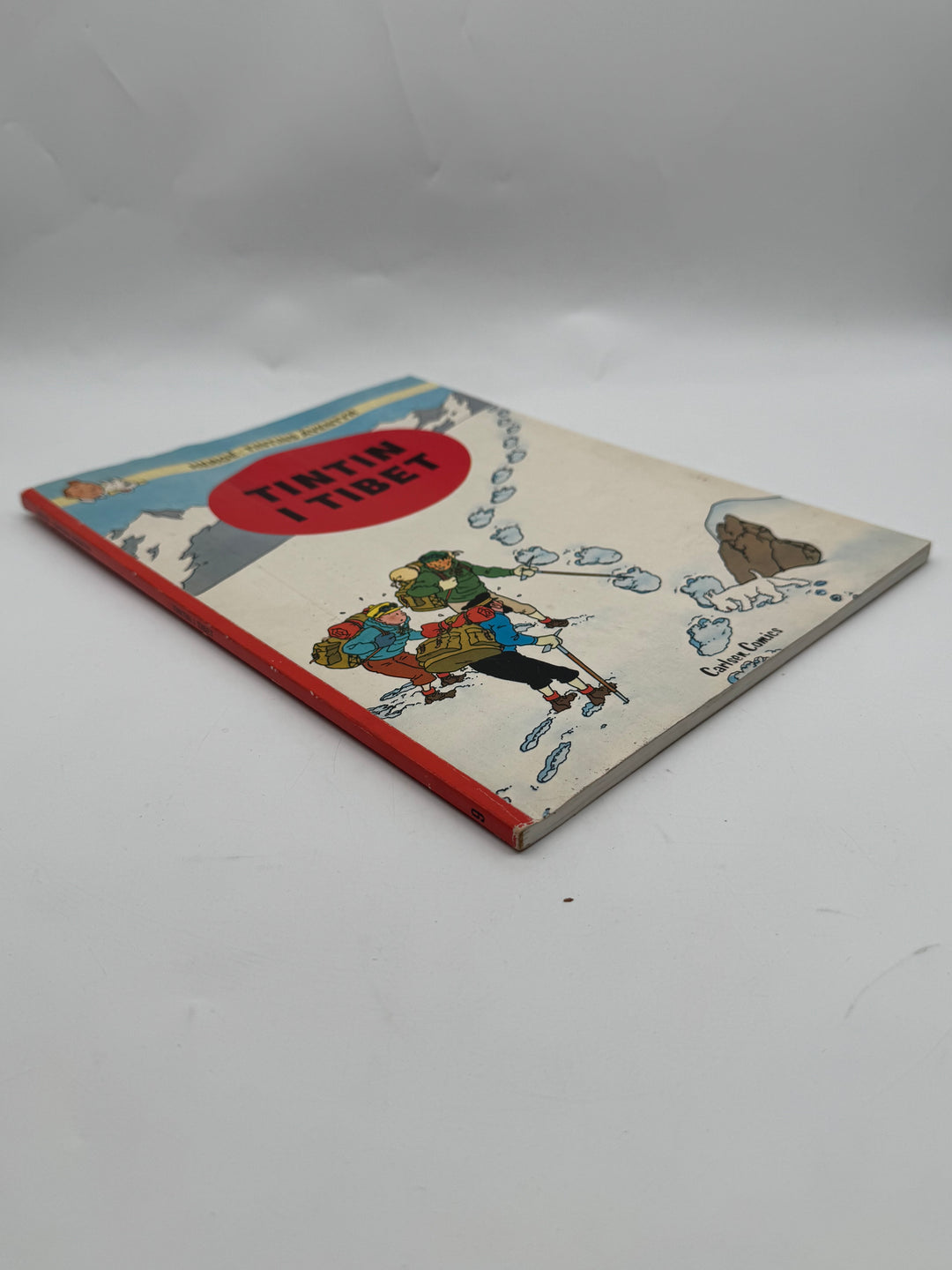 Tintin i Tibet klassiskt retro seriealbum