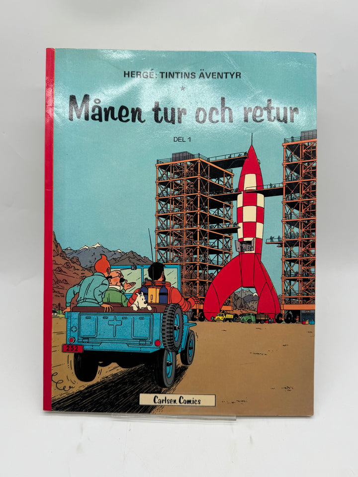 Tintin Månen tur och retur del 1 retro seriealbum