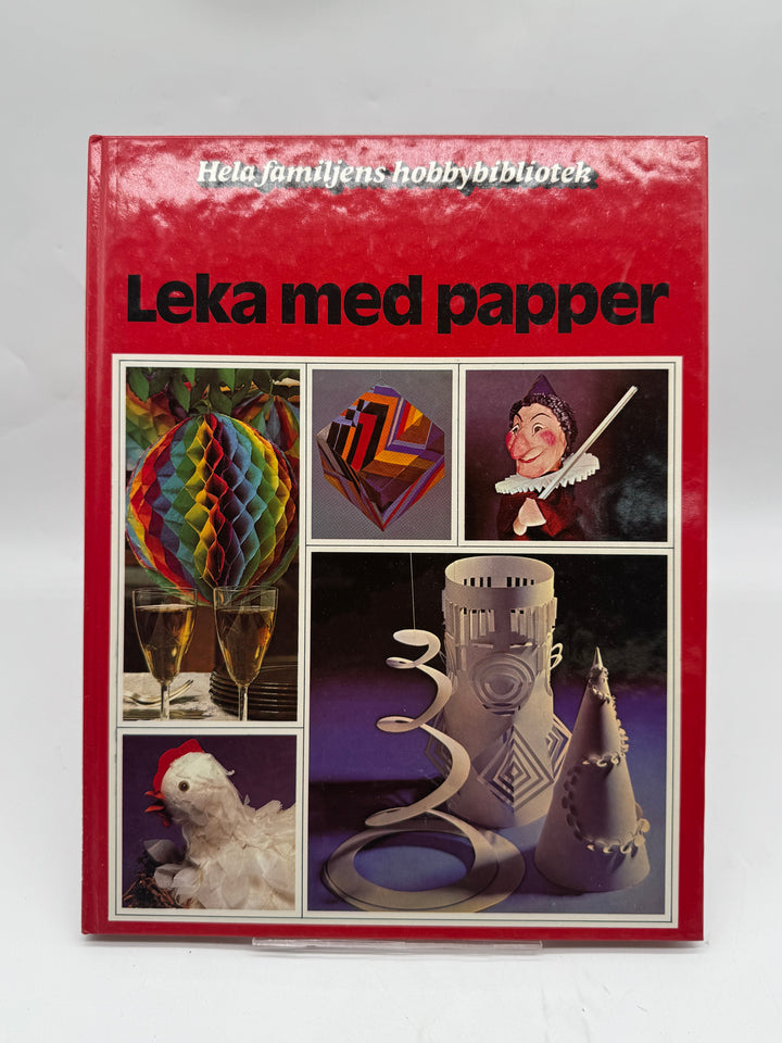 Retro hobbybok Leka med papper Hela familjens