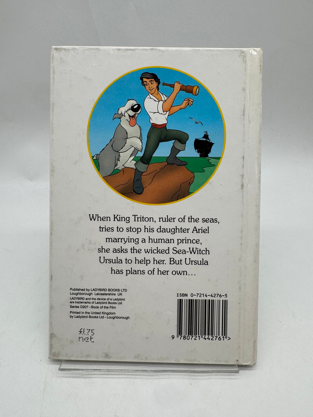 Disney barnbok Den lilla sjöjungfrun retro