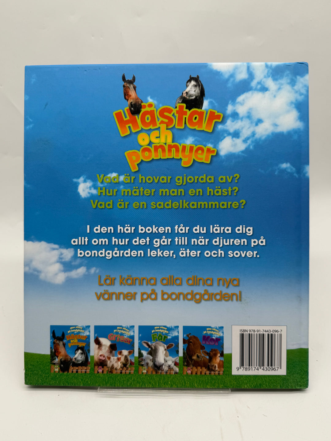 Barnbok Hästar och ponnyer faktabok Filur