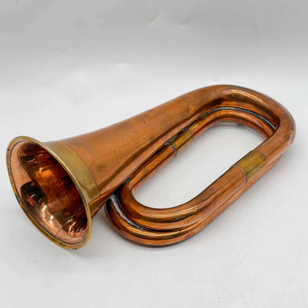 Retro signaltrumpet i koppar och mässing