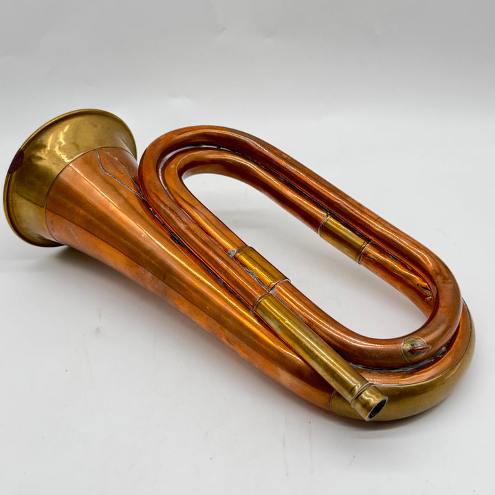 Retro signaltrumpet i koppar och mässing