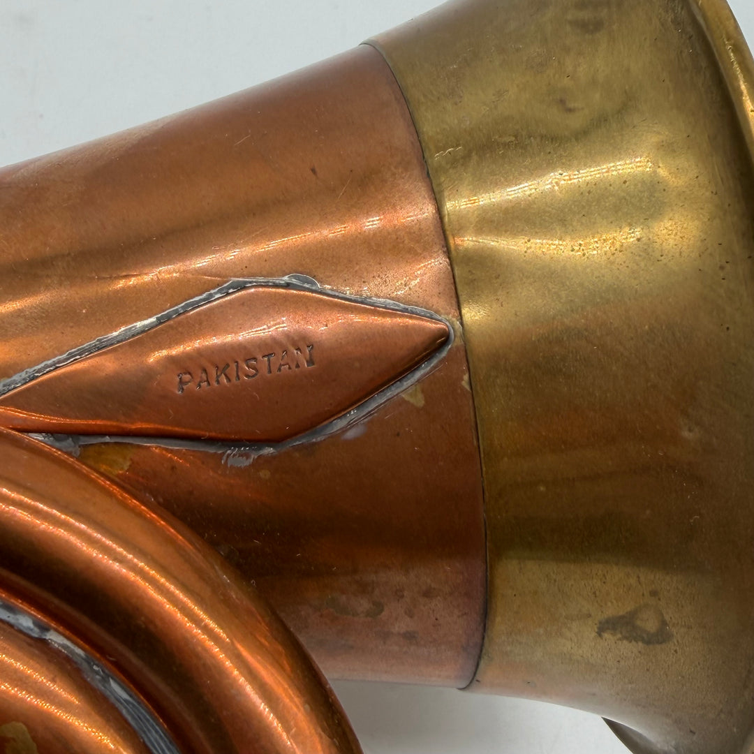 Retro signaltrumpet i koppar och mässing