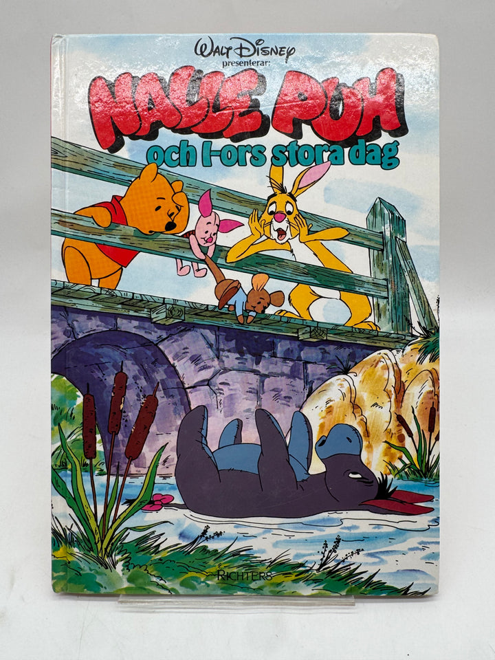 Retro barnbok Nalle Puh I-ors stora dag