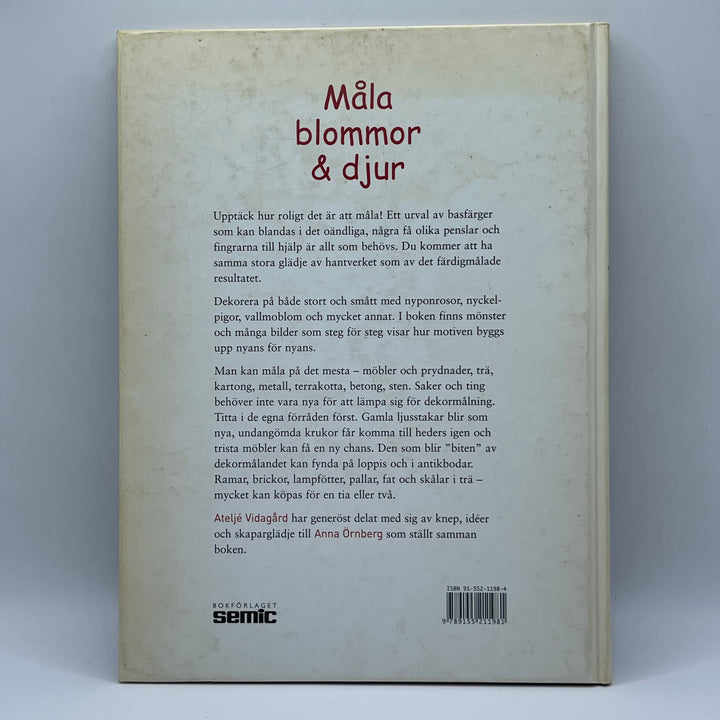 Inspirerande Målarbok Blommor Djur Anna Örnberg