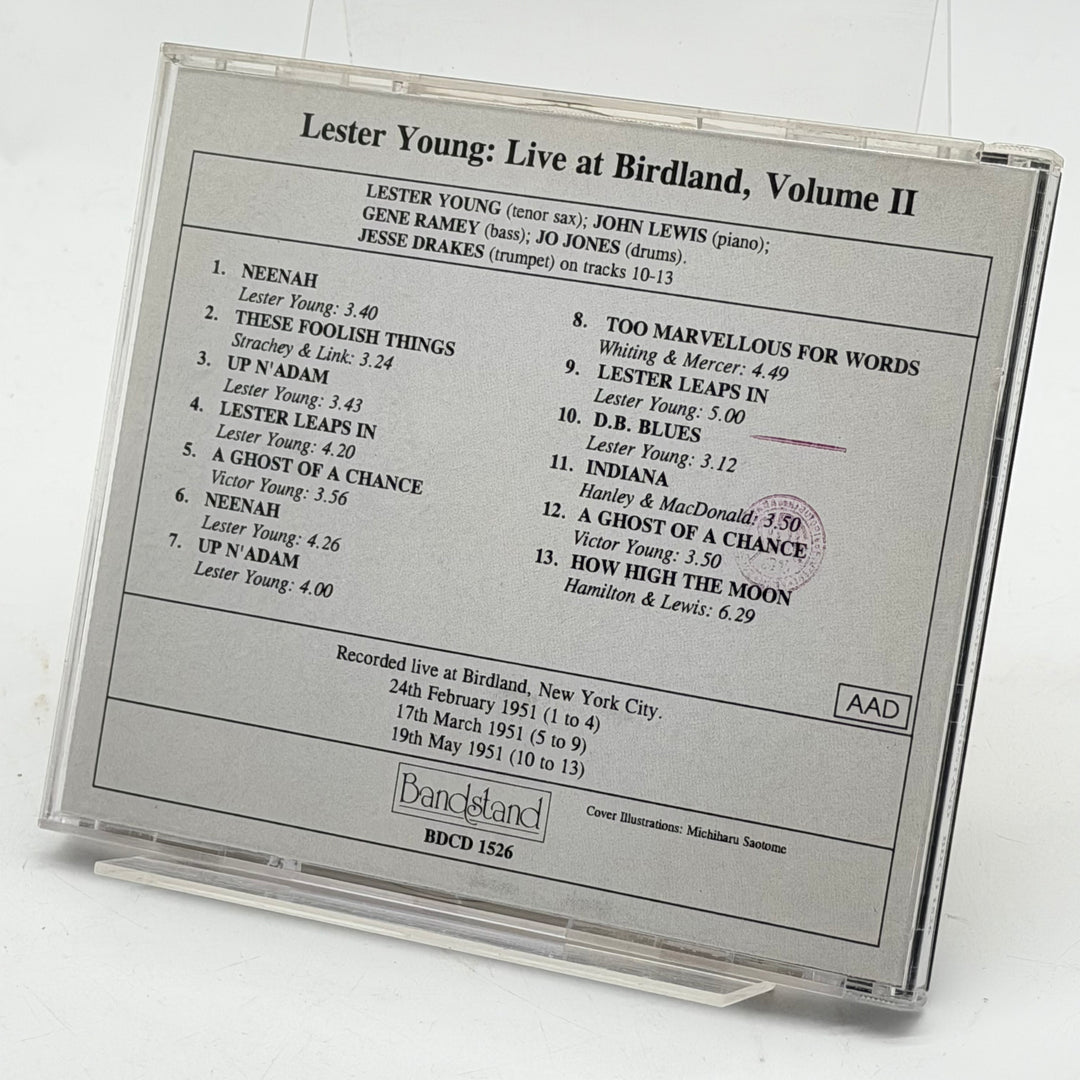 Lester Young CD Live Birdland 1951