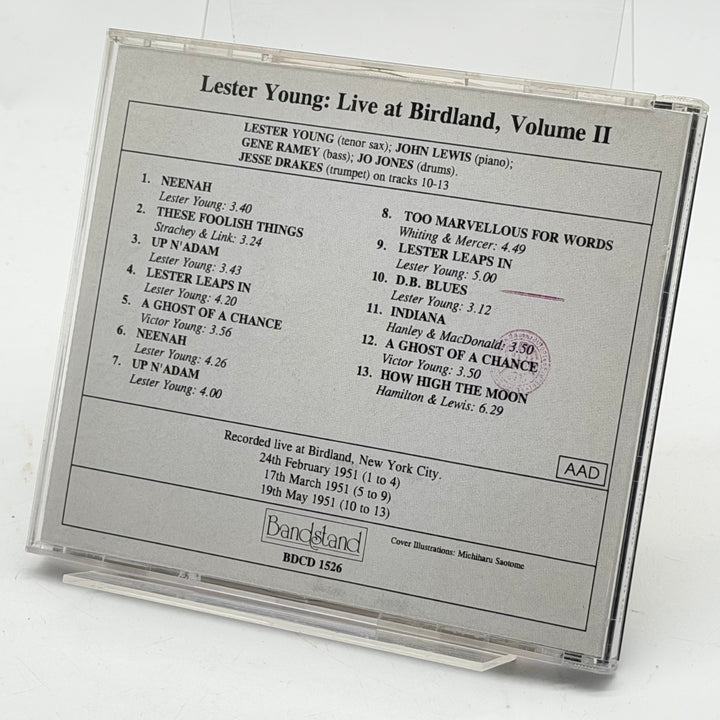 Lester Young CD Live Birdland 1951