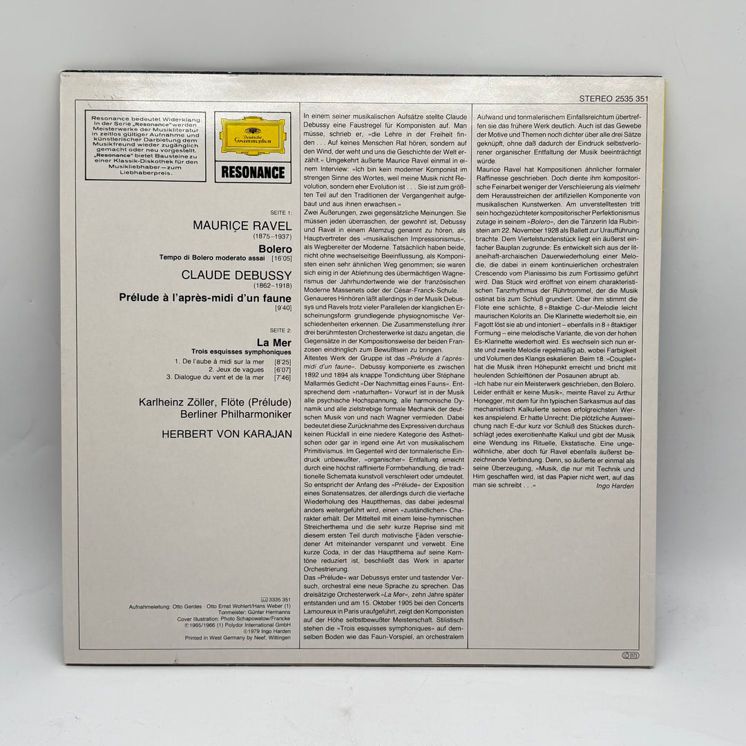 Klassisk vinyl med Ravel och Debussy