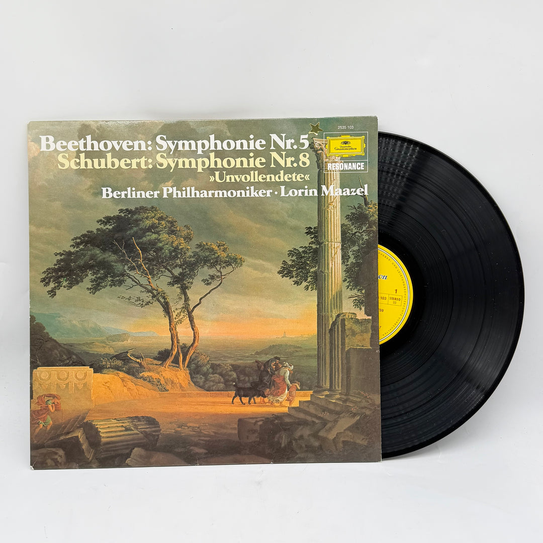 Klassisk vinyl Beethoven och Schubert retro