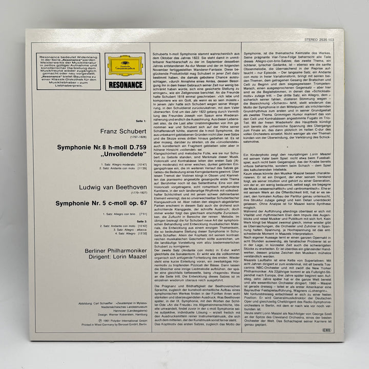 Klassisk vinyl Beethoven och Schubert retro