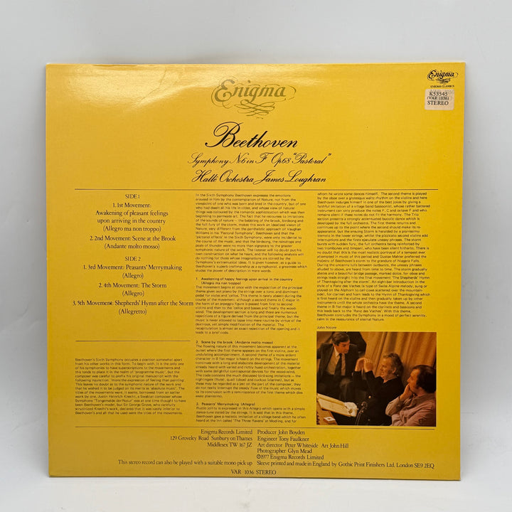 Beethoven Vinylskiva Pastoral Enigma Records Retro