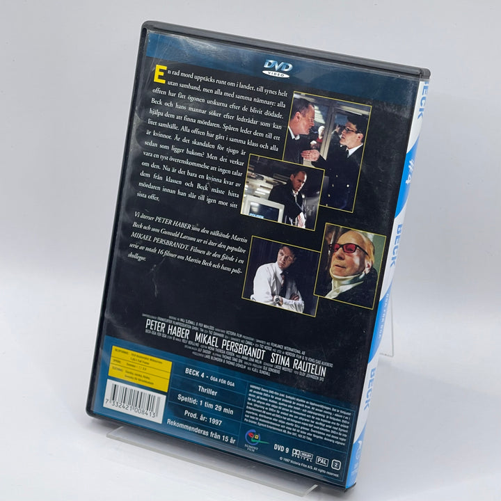 Beck Öga för Öga DVD Retro Klassisk Thriller