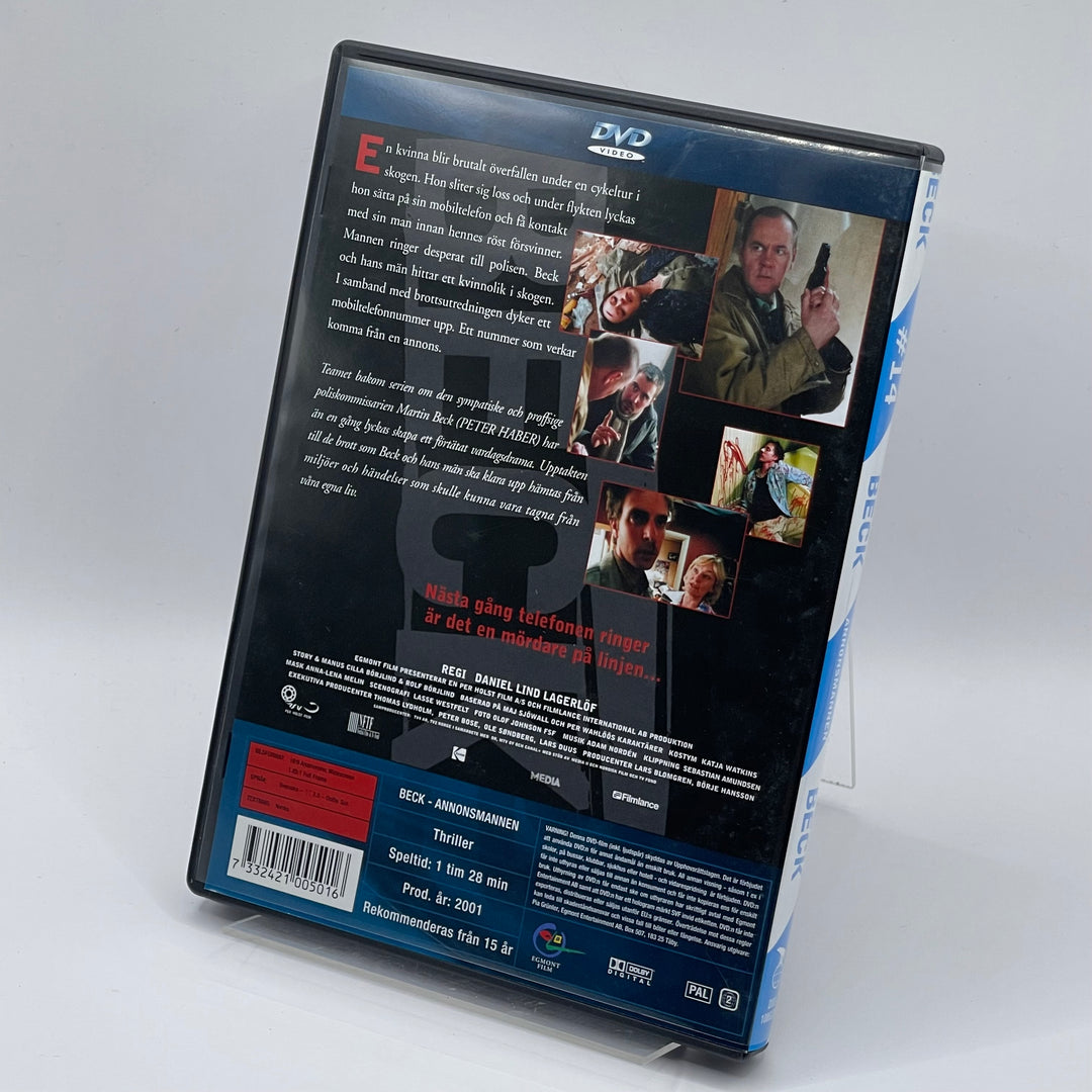 Beck Annonsmannen DVD Retro Thriller