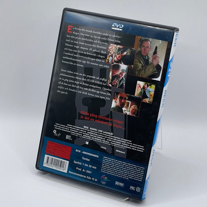 Beck Annonsmannen DVD Retro Thriller