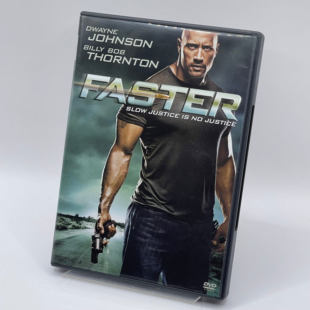 Actionfylld DVD Faster med Dwayne Johnson