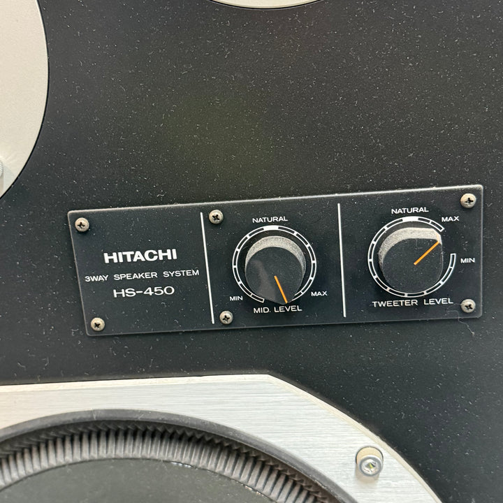 Retro golvhögtalare Hitachi HS-450 träkabinett