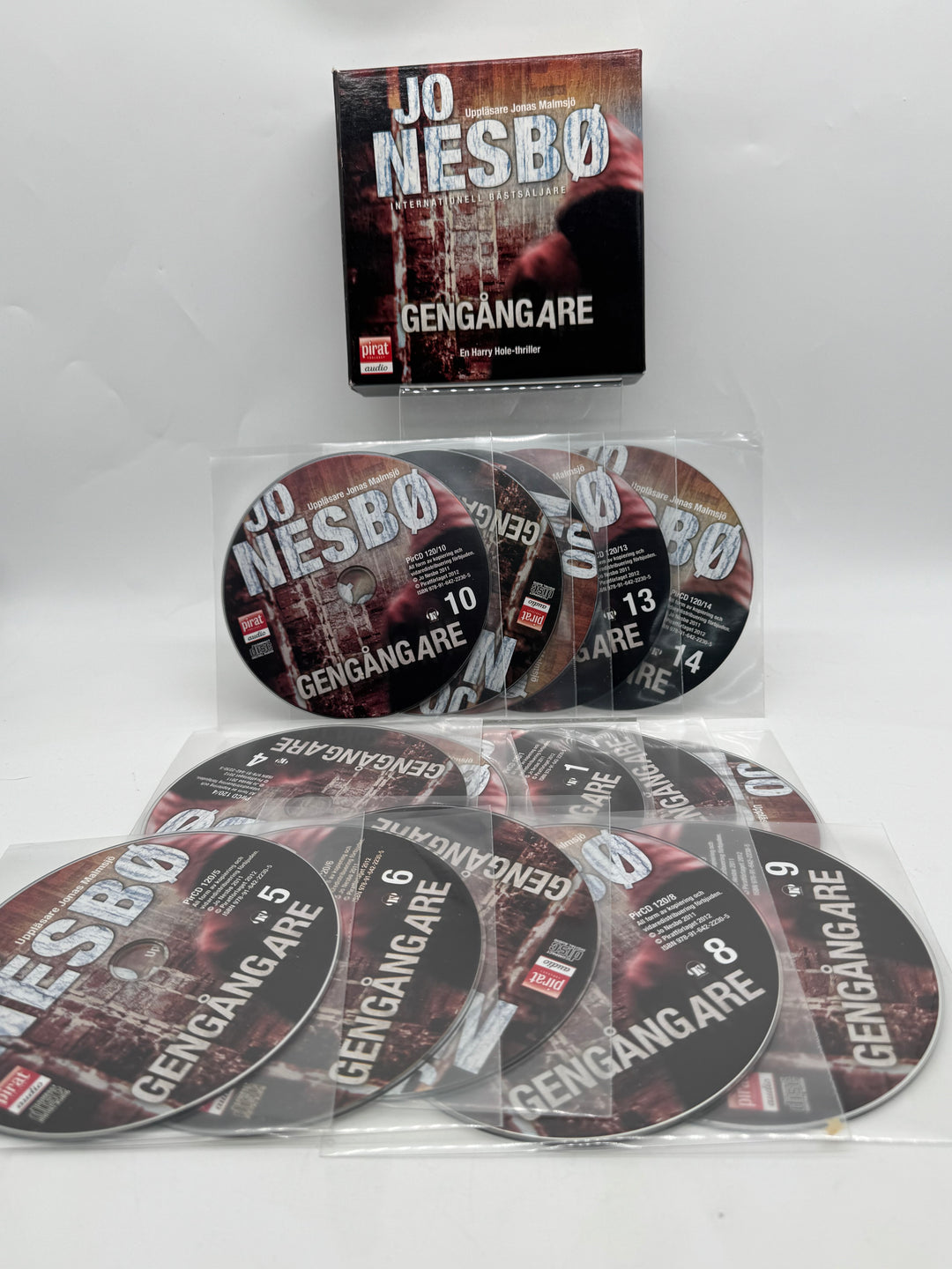 Jo Nesbø Gengångare ljudbok CD box begagnad