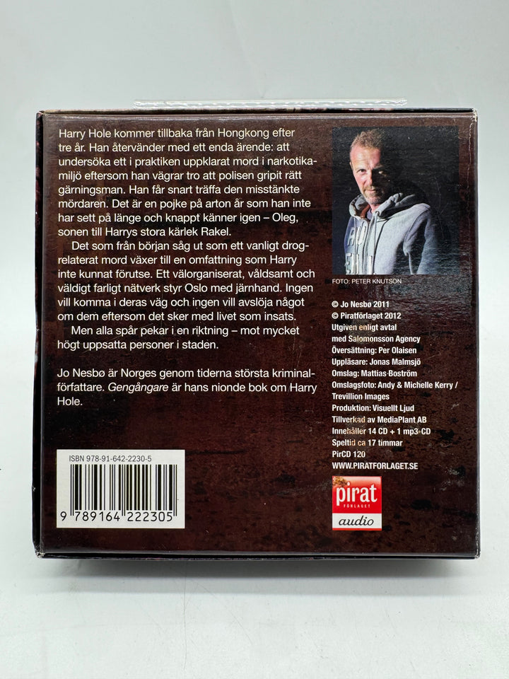 Jo Nesbø Gengångare ljudbok CD box begagnad