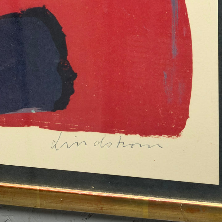 Bengt Lindström grafiskt blad abstrakt porträtt retro
