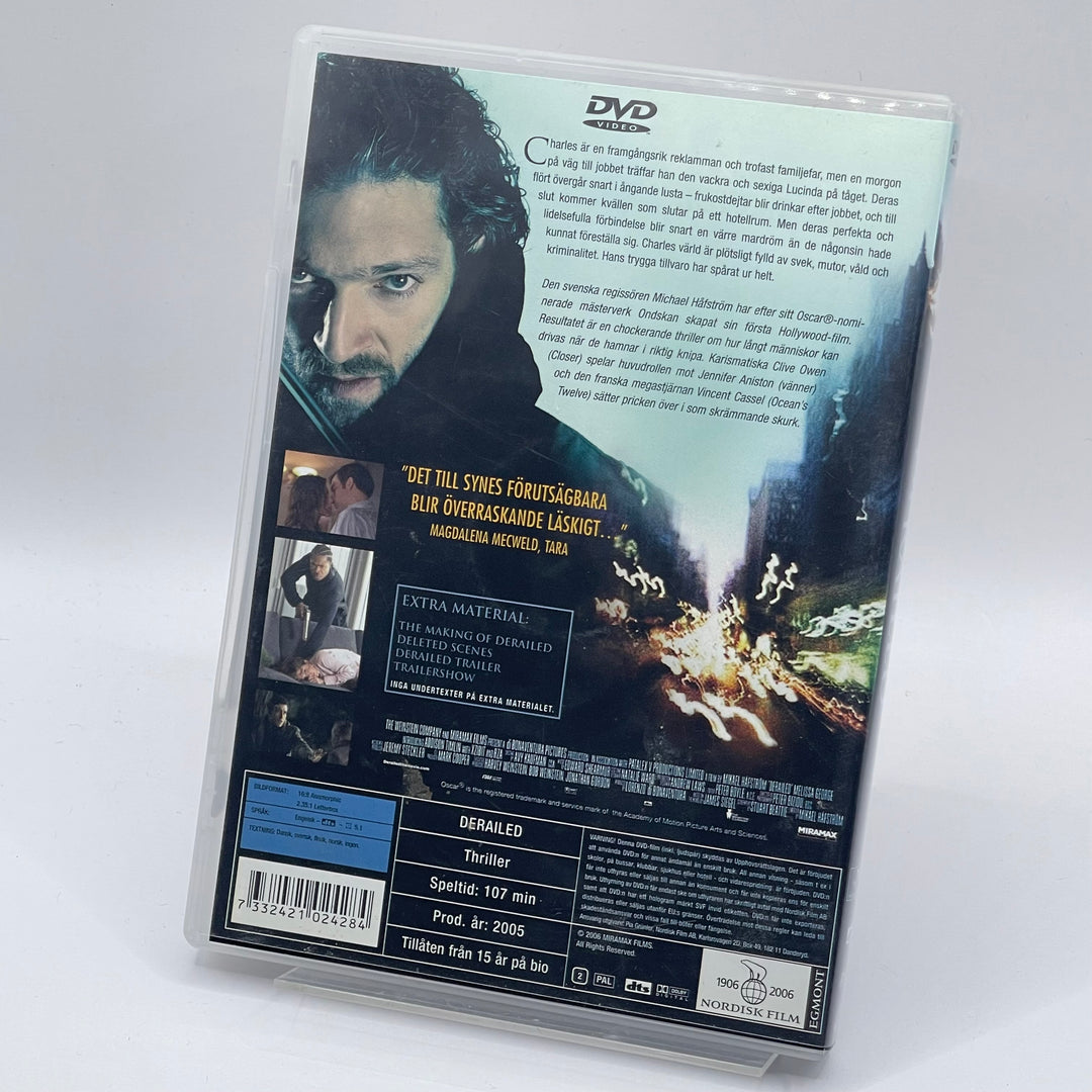 Thriller DVD Derailed med Jennifer Aniston