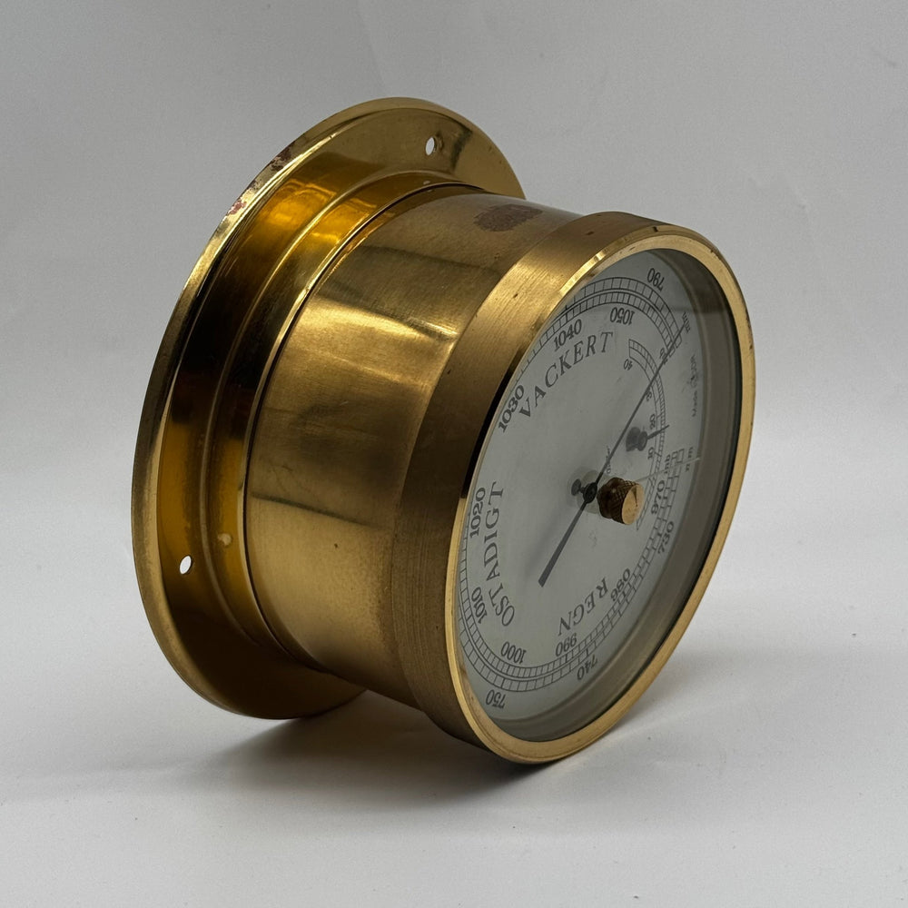 Antik barometer i mässing från GDR - Homy Secondhand Online