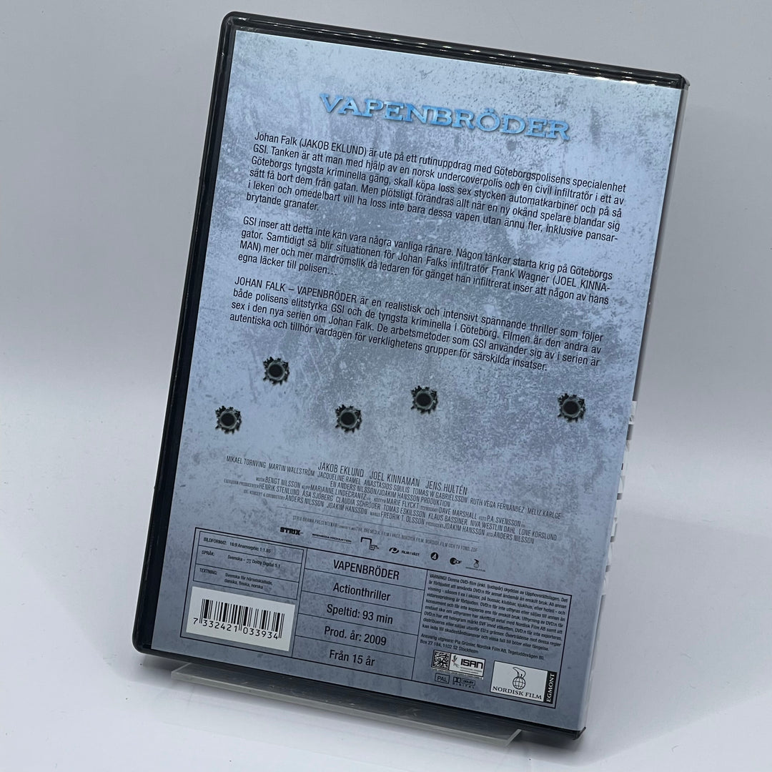 Johan Falk Vapenbröder DVD-actionfilm Nordisk Film