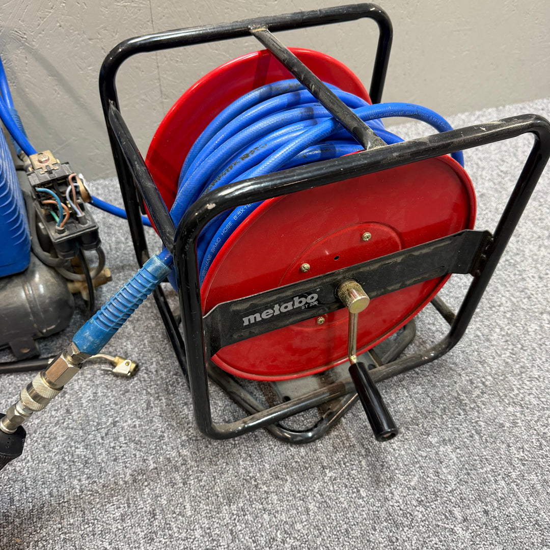 Oljefri ECU luftkompressor med slangvinda