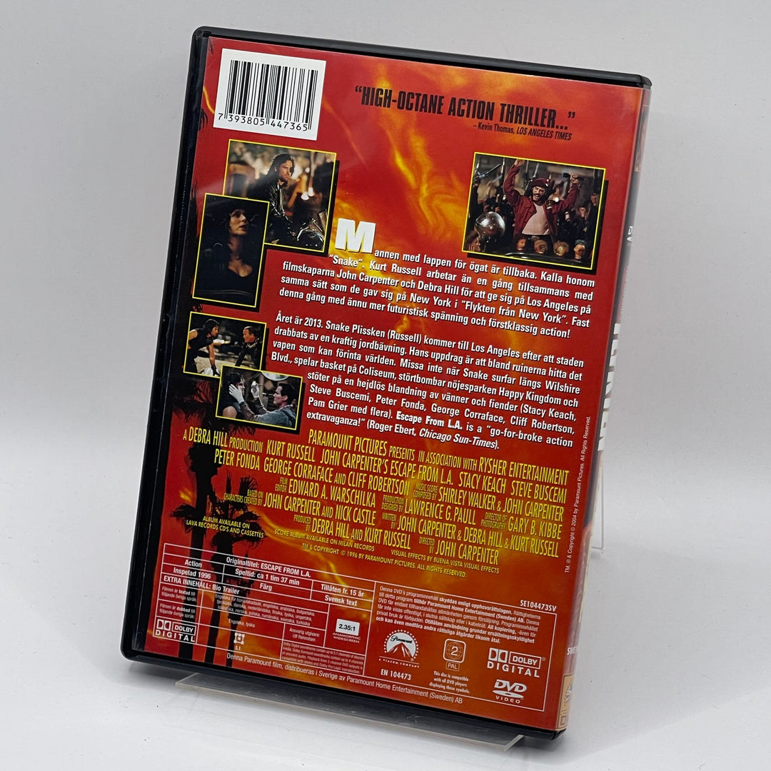Retro action-DVD Flykten från L.A. Kurt Russell