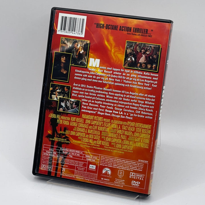 Retro action-DVD Flykten från L.A. Kurt Russell
