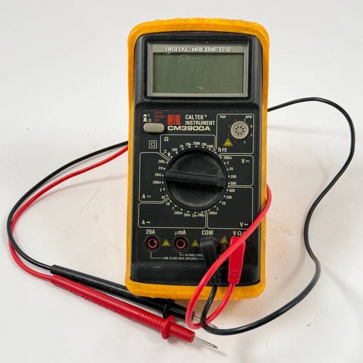 Caltek digital multimeter CM3900A gul begagnad