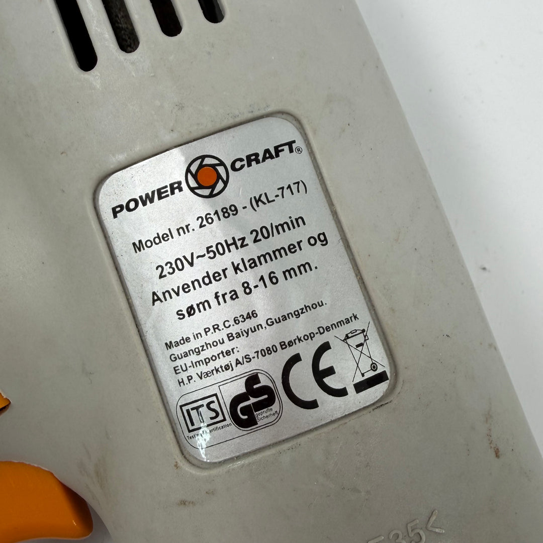 Power Craft elektrisk häftpistol nagelpistol begagnad