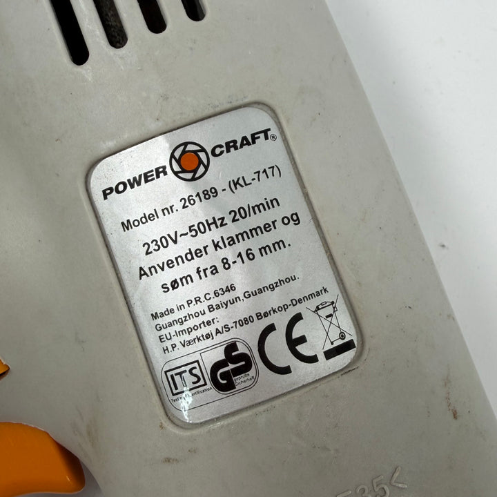 Power Craft elektrisk häftpistol nagelpistol begagnad
