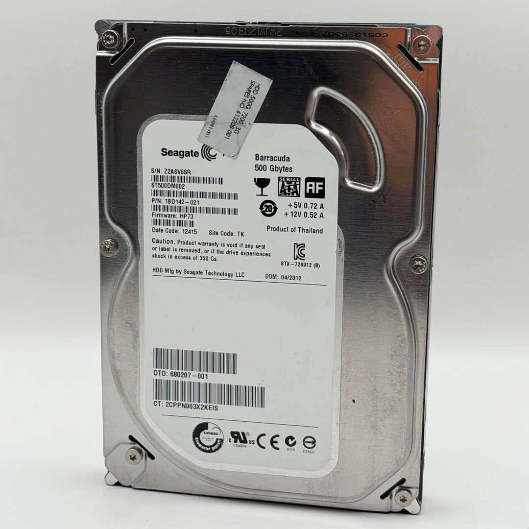 Seagate Barracuda 500GB Begagnad Hårddisk