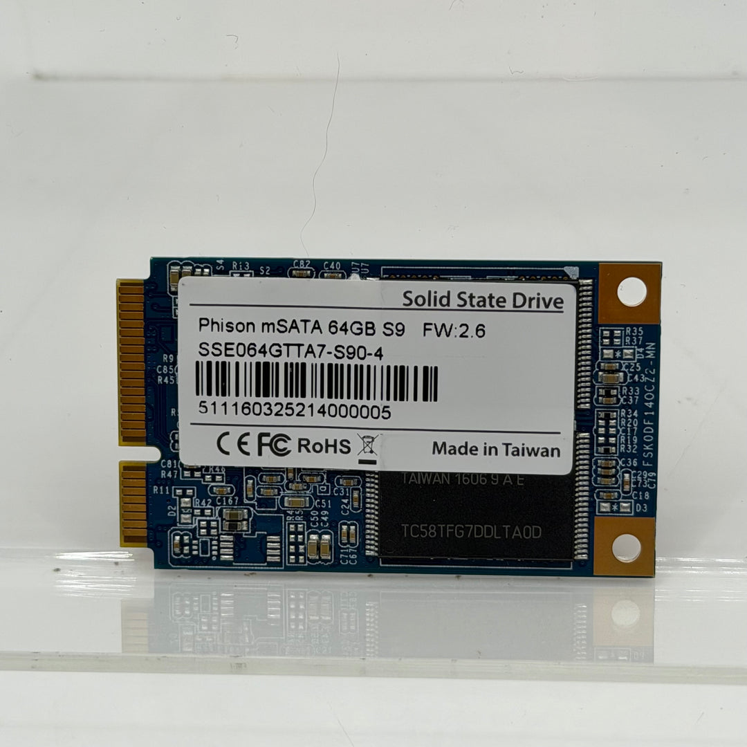 Phison mSATA 64GB SSD Begagnad