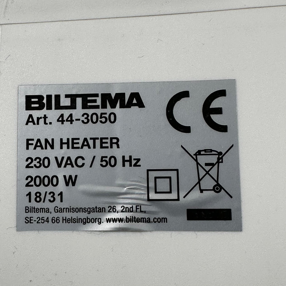 Vit retro elektrisk värmefläkt - Homy Secondhand Online