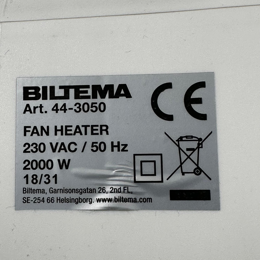 Vit retro elektrisk värmefläkt - Homy Secondhand Online
