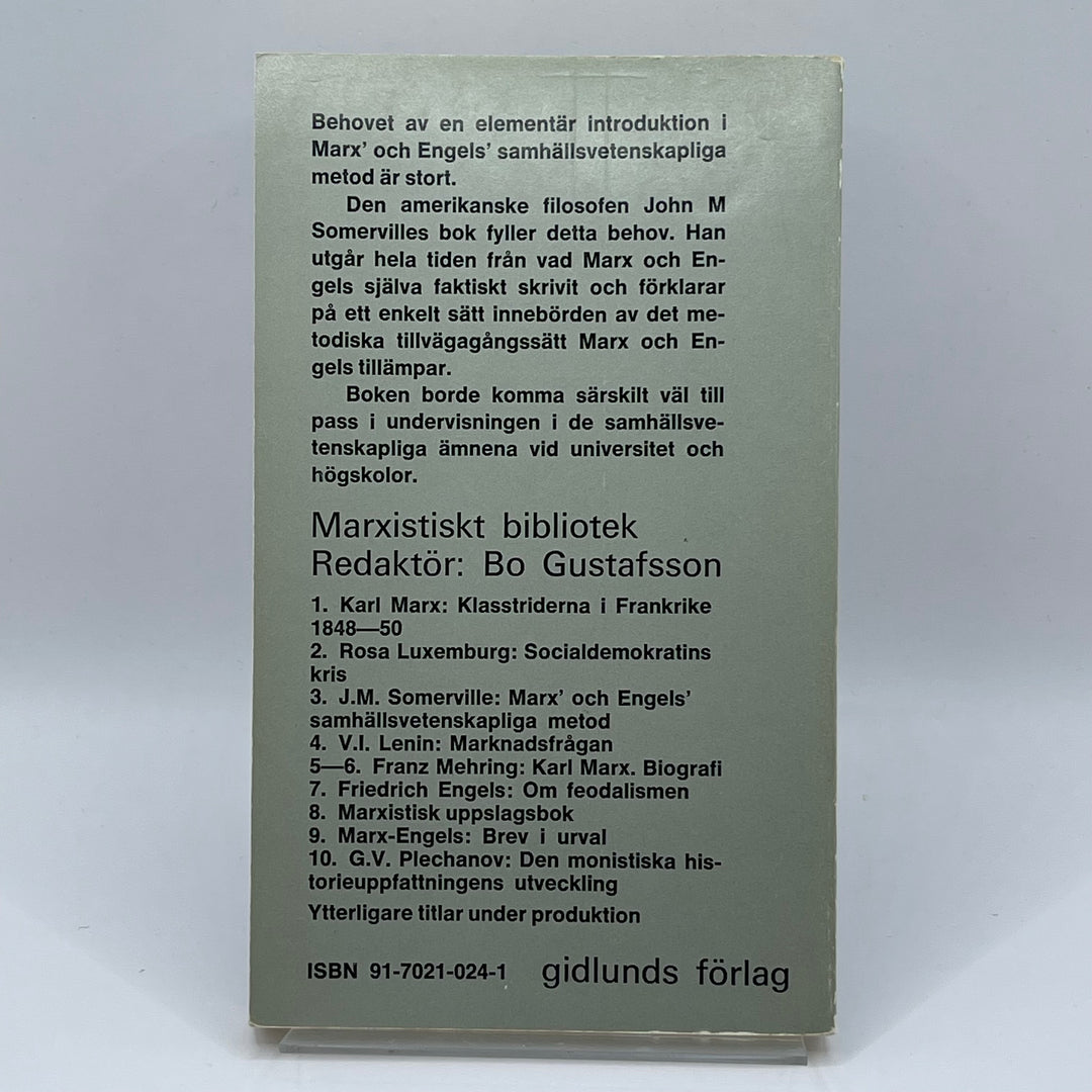 Marx och Engels samhällsmetod bok begagnad