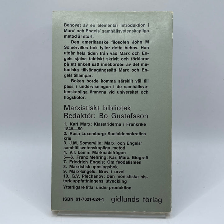 Marx och Engels samhällsmetod bok begagnad