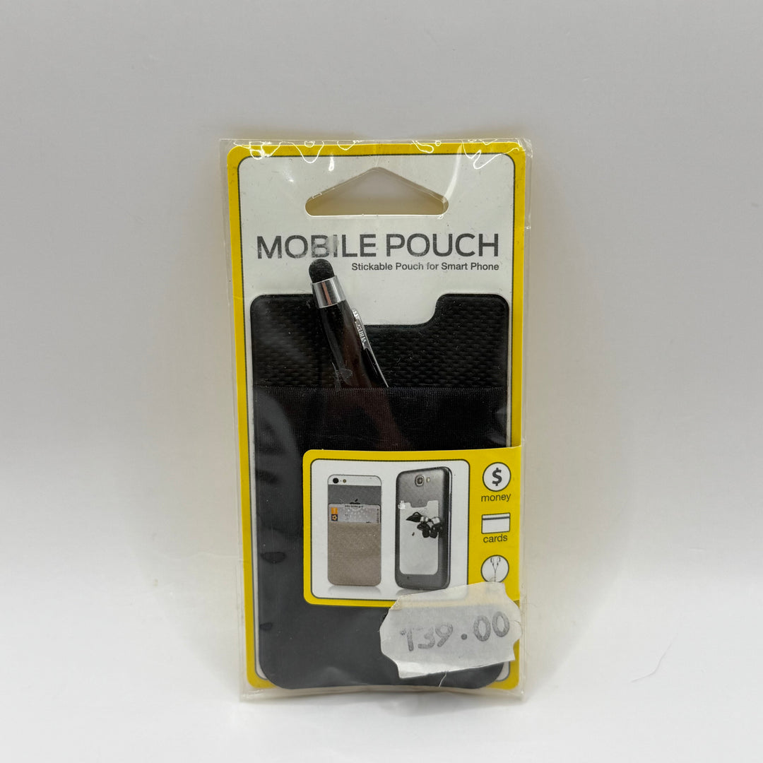 Praktisk syntetisk mobilpouch med 3M-tejp