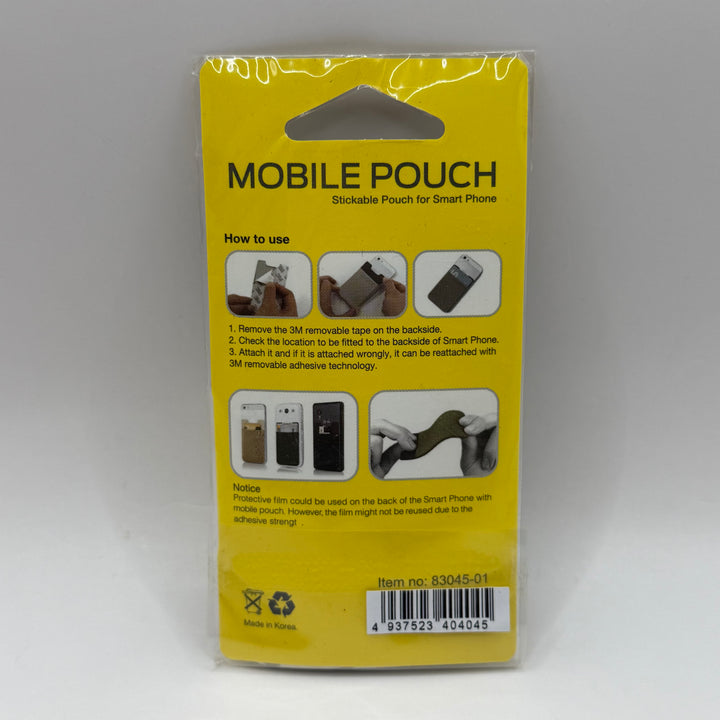 Praktisk syntetisk mobilpouch med 3M-tejp