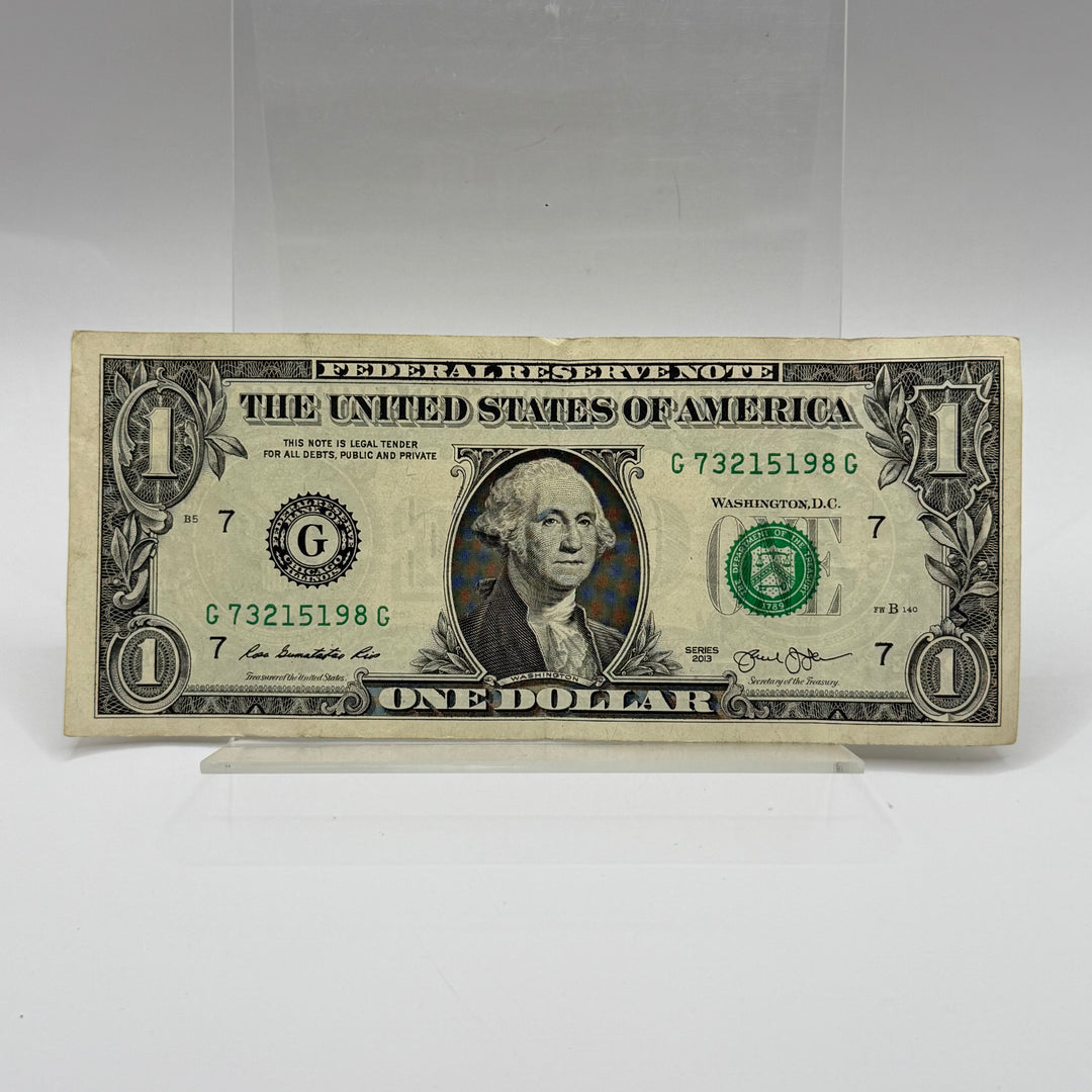 Autentisk Amerikansk En-Dollarsedel för Samlare