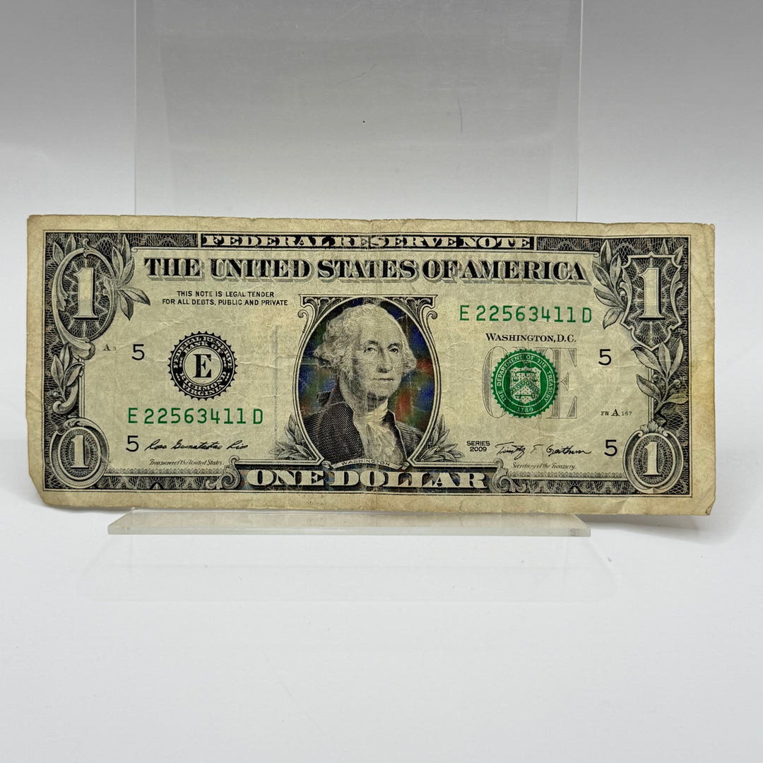 Samlarvänlig amerikansk 1-dollar sedel 2009